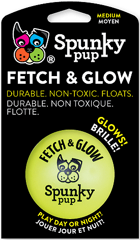 SPUNKY PUP Fetch & Glow Ball M