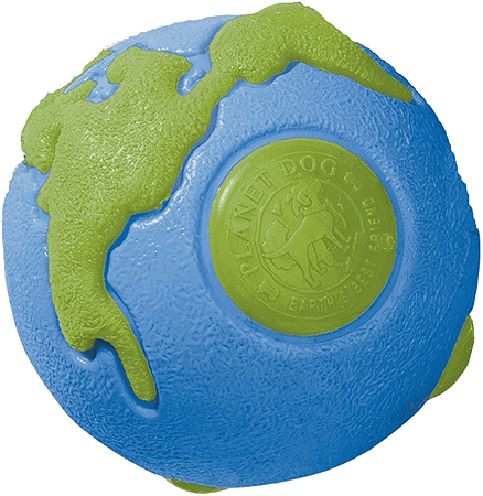 PLANET DOG Orbee Tuff Planet Ball Blue/Green L