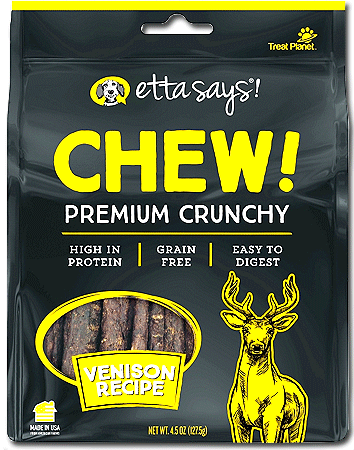 ETTA SAYS! Chew! Crunchy Chews Venison 4.5oz