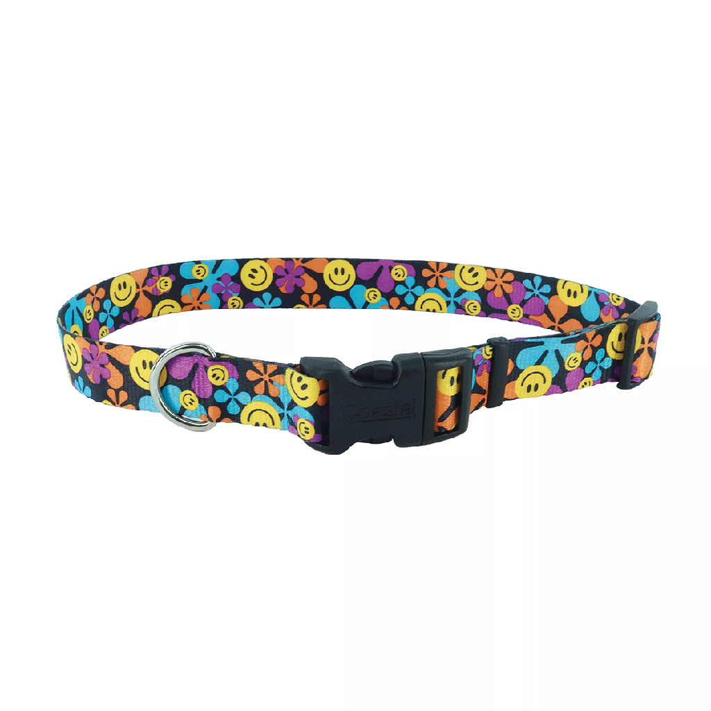 PET ATTIRE Styles Adjustable Collar 3/4 x 14-20 Wild Flower