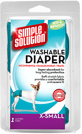 SIMPLE SOLUTION Washable Female Dog Diaper XS 4-8#