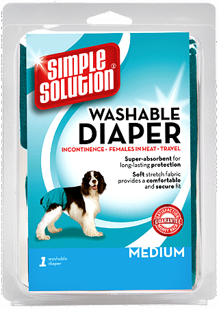 SIMPLE SOLUTION Washable Female Dog Diaper M 15-35#