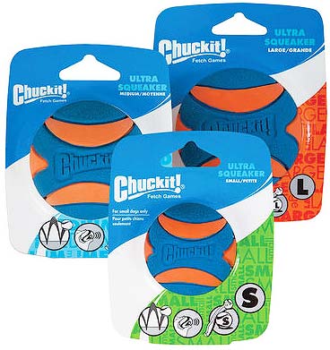 CHUCKIT Ultra Squeaker Ball 1pk M