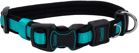 COASTAL Inspire Adjustable Collar 5/8 x 8-12" Aqua