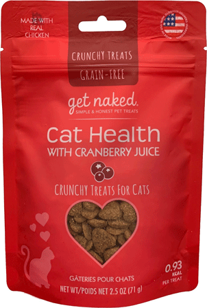 N-BONE Get Naked Cat Health with Cranberry Juice Crunchy Treats 2.5oz