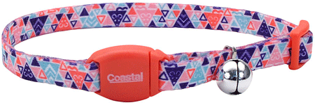 COASTAL Safe Cat Breakaway Cat Collar w/Magnet Triangles