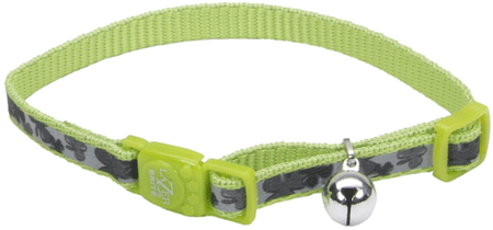 COASTAL Lazer Brite Cat Safe Collar 8-12" Lime