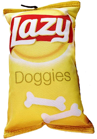 *ETHICAL/SPOT Fun Food Lazy Dog Chips Plush Toy 8"