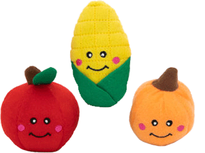 ZIPPY PAWS Miniz 3-Pack Fall Harvest