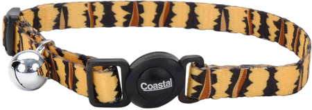 COASTAL Safe Cat Fashion Breakaway Cat Collar - Tiger