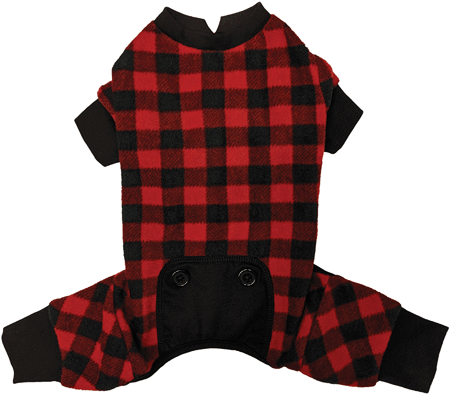 *FASHION PET Buffalo Plaid PJ's L