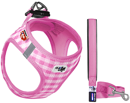 *CURLI Puppy Set Pink 3XS/Leash M