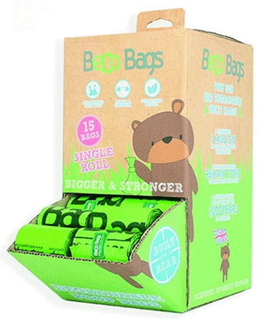 *BECO Poop Bags Counter Display 64 -15ct Rolls