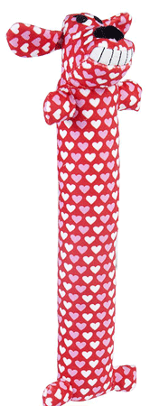 MULTIPET Valentine Loofa Dog 12"