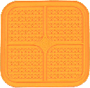 BOREDOM BUSTERS Licking Mat Indulge Orange L/XL