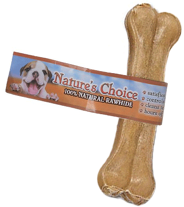 LOVING PETS Pressed Rawhide Bone 4"