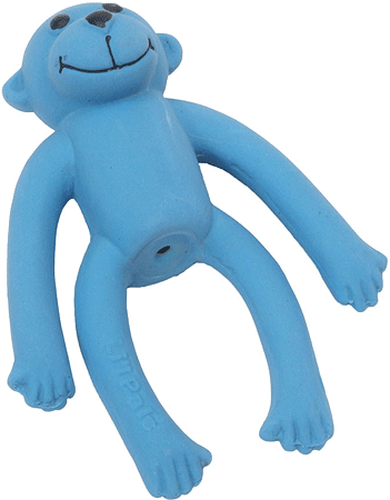 LIL PALS Latex Monkey Toy 4" Blue