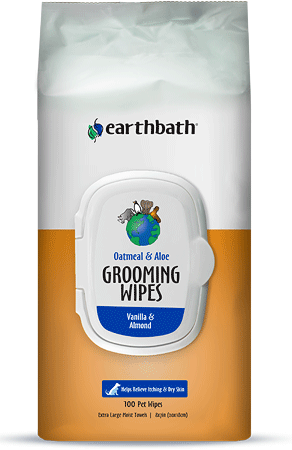 EARTHBATH Grooming Wipes Oatmeal & Aloe Vanilla & Almond 100ct