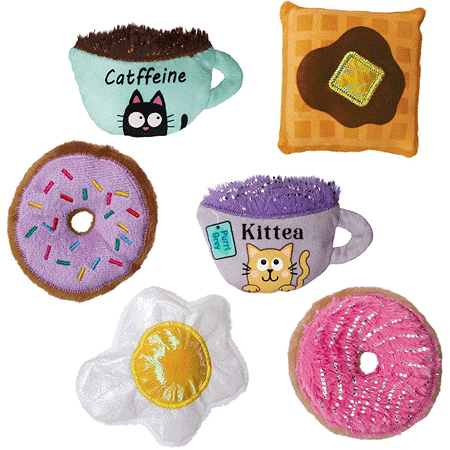 KONG Scrattles Cafe Cat Toys 12pc PDQ