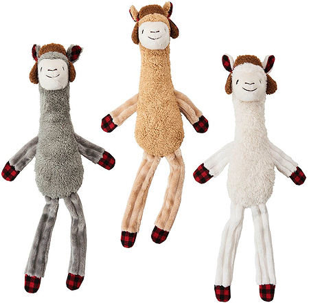 ETHICAL/SPOT Holiday Llama Dog Toy 23" Asst