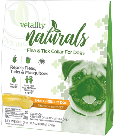 TEVRA Vetality Naturals Flea & Tick Collar for Dogs S/M