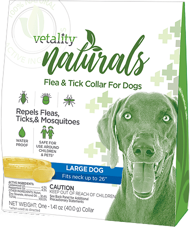 *TEVRA Vetality Naturals Flea & Tick Collar for Dogs L