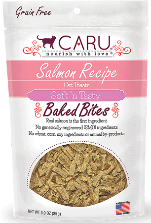 *CARU Feline Baked Bites Salmon 3oz