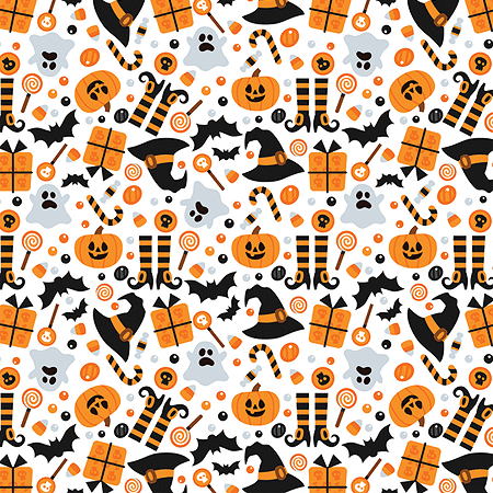 BANDANNA Halloween Witches & Hats 12pk