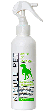 *KIBBLE PET Silky Coat Light Leave-in Spray Aloe & Honey 7.1oz