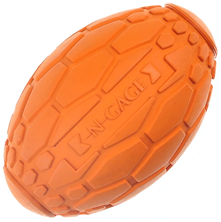 N-GAGE Squeaker Football Regular 5" Orange