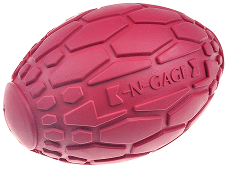 N-GAGE Squeaker Football Junior 3.5" Red