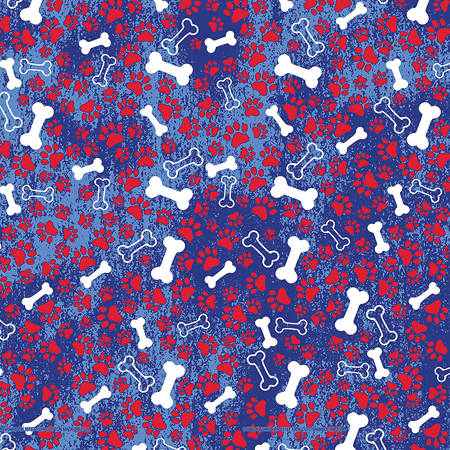 BANDANNA Patriotic Bones