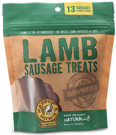 HAPPY HOWIE'S Baker's Dozen Lamb Sausage Treats 4"