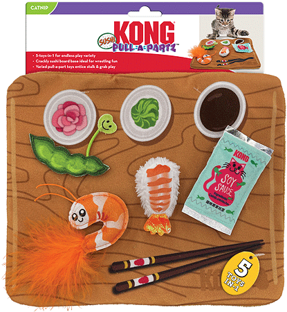 KONG Pull-A-Partz Sushi