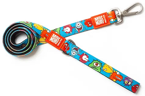 *MAX&MOLLY Classic Neoprene Leash Little Monsters M 7/8" x 4ft