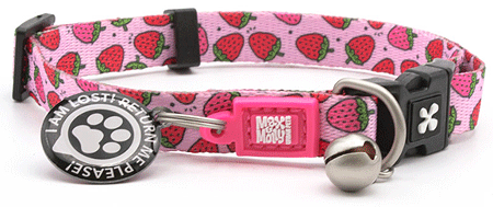 MAX&MOLLY Smart ID Cat Collar Strawberry Dream