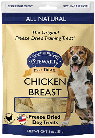 *STEWART Pro-Treat Chicken Breast Dog Treats 3oz Pouch