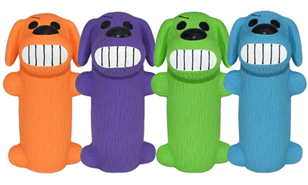 MULTIPET Minipet Latex Loofa Dog 5"