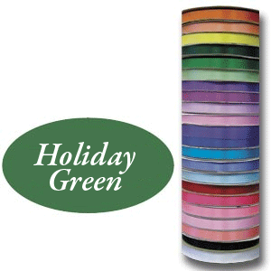 *RIBBON #3 9/16 x 100 yards Holiday Green