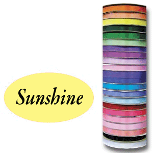 *RIBBON #3 9/16 x 100 yards Sunshine