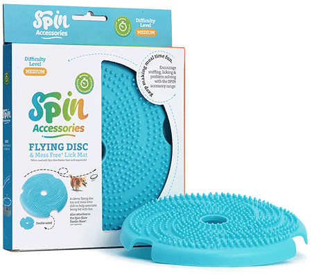 *PetDreamHouse SPIN Disc Lick Feeder & Frisbee M Blue