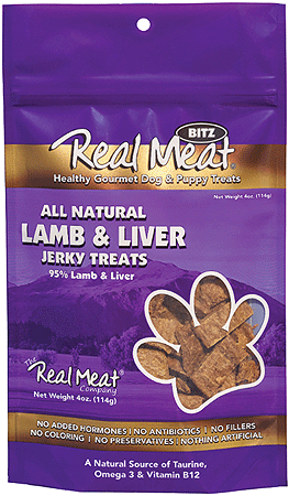 REAL MEAT Treats Lamb & Liver 4oz