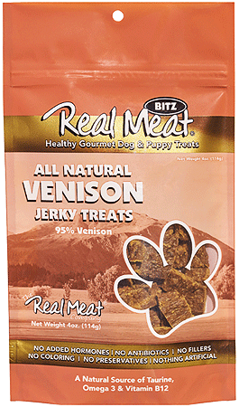 REAL MEAT Treats Venison 4oz