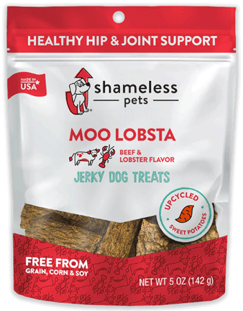 *SHAMELESS PETS Jerky Bites Moo Lobsta 5oz