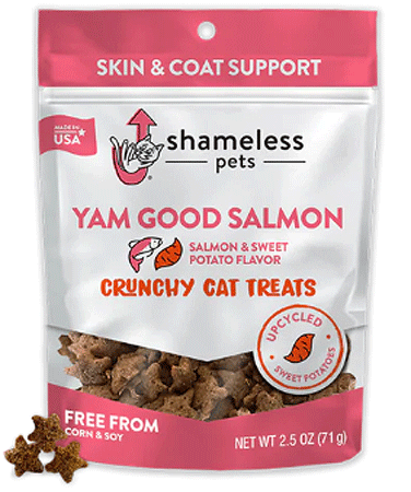 SHAMELESS PETS Crunchy Yam Good Salmon Cat Treats 2.5oz