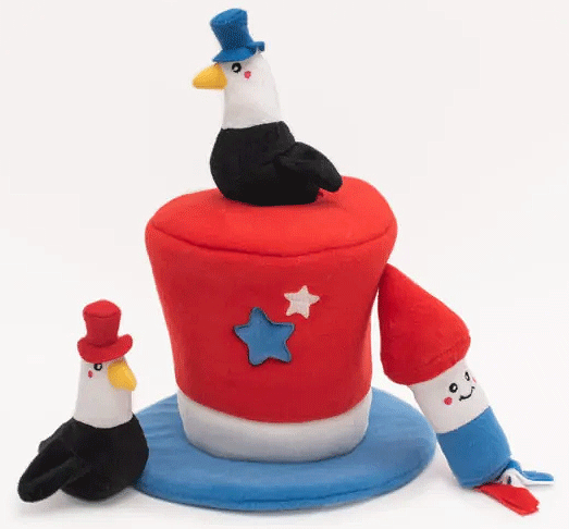 ZIPPYPAWS Zippy Burrow Americana Top Hat