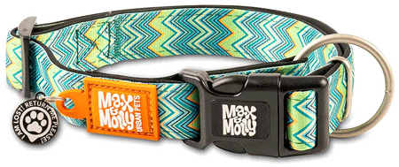 MAX&MOLLY Smart ID Dog Collar Vintage XS 9-14"