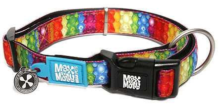 *MAX&MOLLY Smart ID Dog Collar Jelly Bears L 15-25"