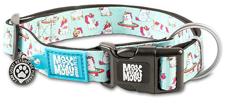 *MAX&MOLLY Smart ID Dog Collar Unicorn S 11-18"