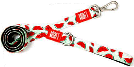 MAX&MOLLY Classic Neoprene Leash Watermelon XS 3/8" x 4ft